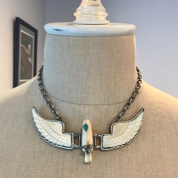 Free People Boho Eagle Chain Necklace